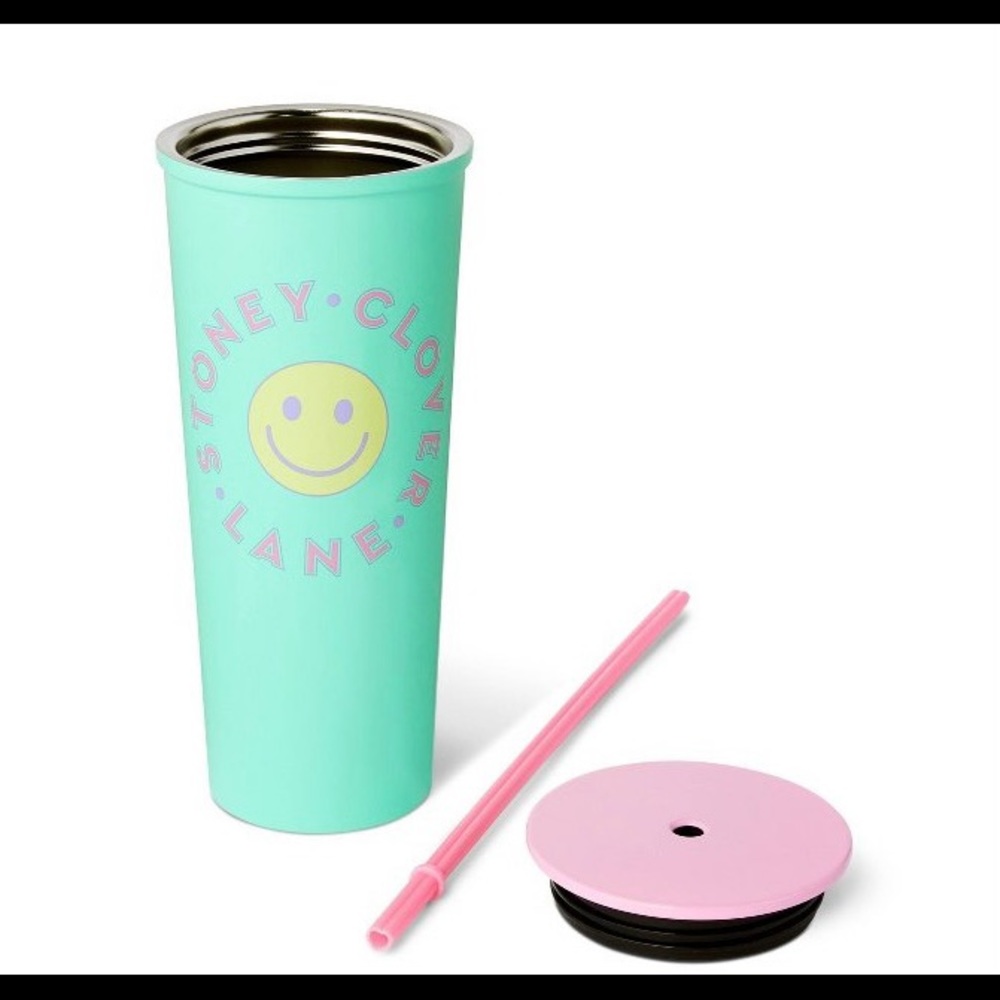 NWT Stoney Clover Lane x Target green and pink 23 oz stainless steel tumbler